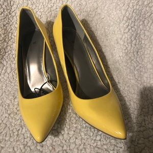 Yellow worthington heels